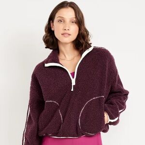 Old Navy Plum Sherpa Jacket